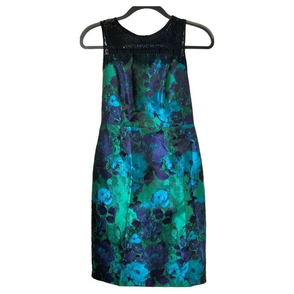 ANTHROPOLOGIE Leifsdottir Water Garden Floral and Lace Dress Size 2 - Picture 2 of 8